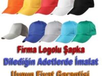 Promosyon şapkalar üzerine 3D kabartma ve düz nakış işleme